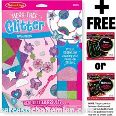 Melissa & Doug Foam Beads Mess Free Glitter Series + Free Scratch Art Mini-Pad Bundle [95044] B00UDVZ88A